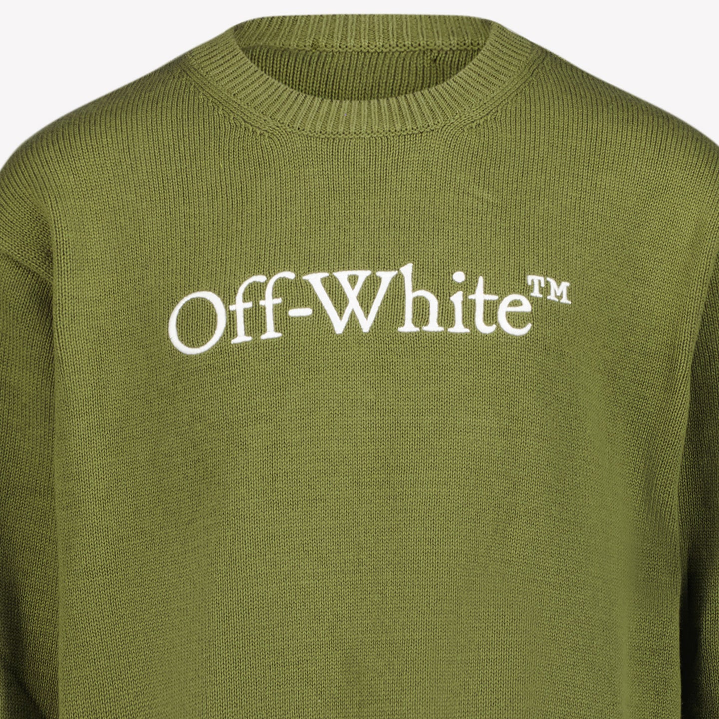 Off-White Boys sweater Olive Green