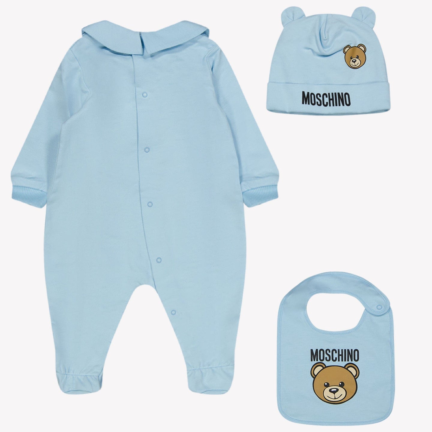 Moschino Baby Unisex Boxpakje Licht Blauw 3/6