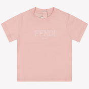 Fendi Baby girls t-shirt in Light Pink