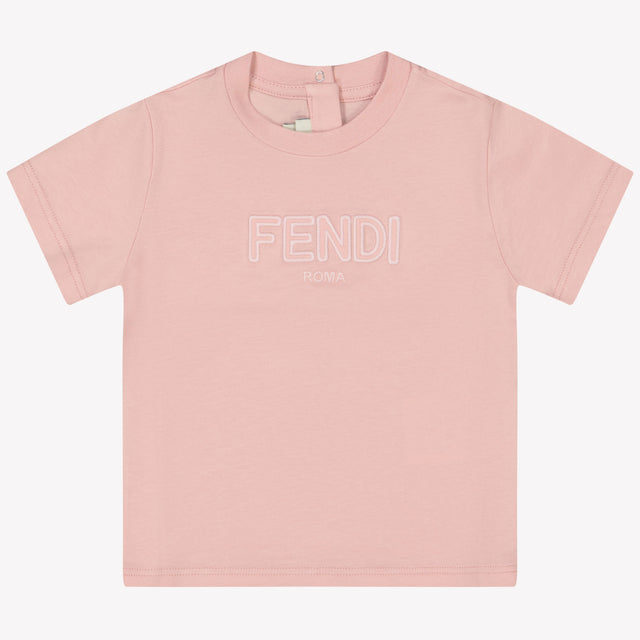 Fendi Baby girls t-shirt in Light Pink