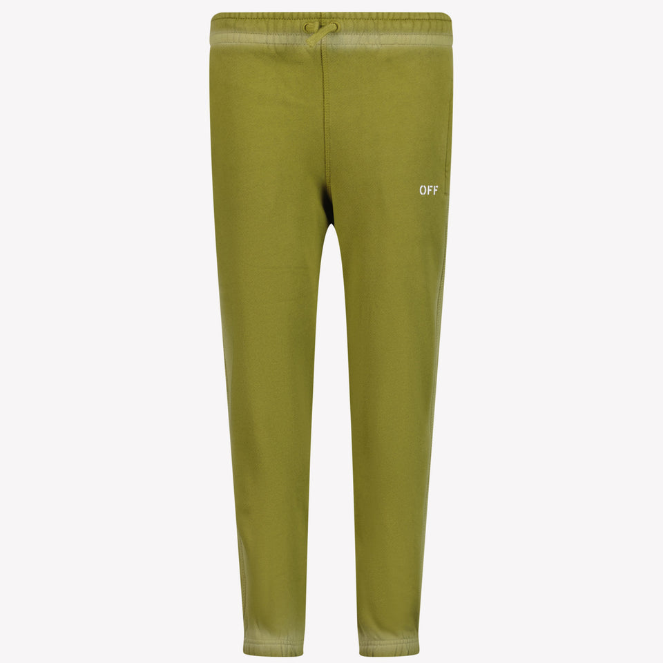 Off-White Boys Trousers Olive Green