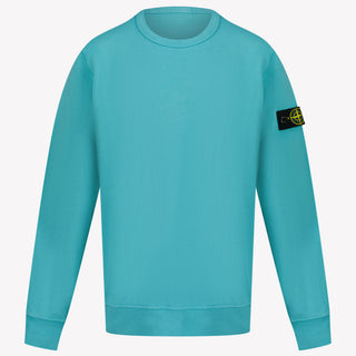 Stone Island Kids Boys Sweater in Turquoise