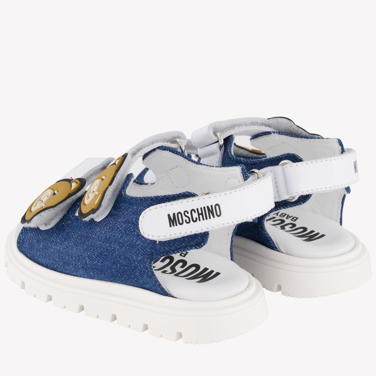 Moschino Unisex Sandals In Jeans