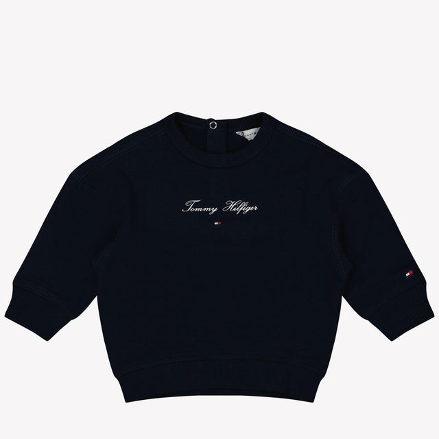 Tommy Hilfiger Baby Girls Sweater Navy