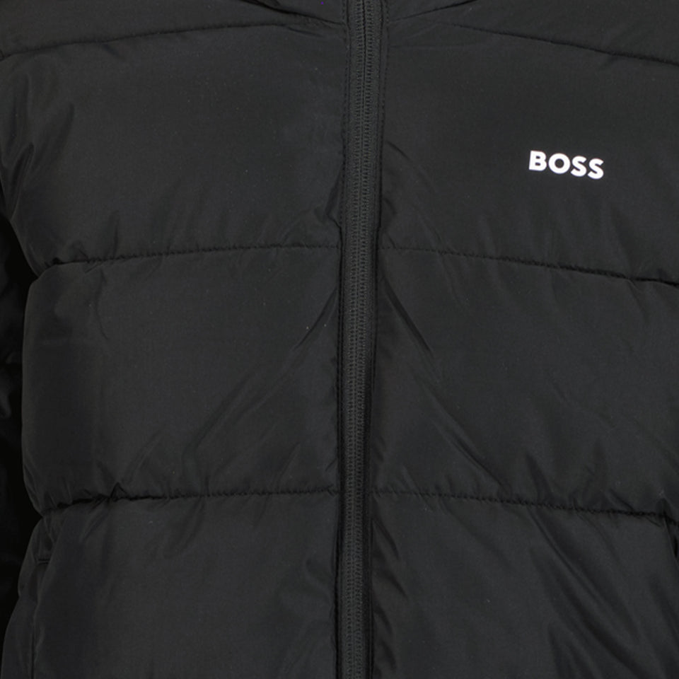 Boss Boys winter coat Black