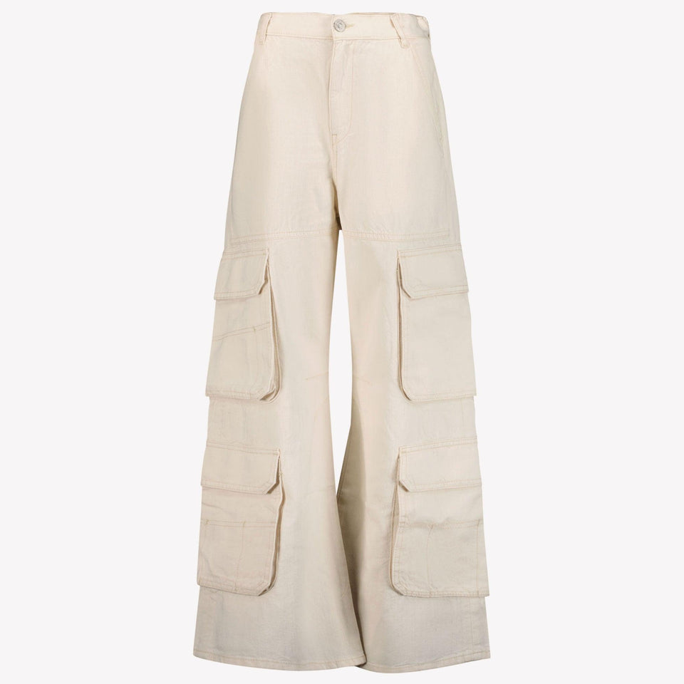 Diesel Kinder Meisjes Broek In Licht Beige