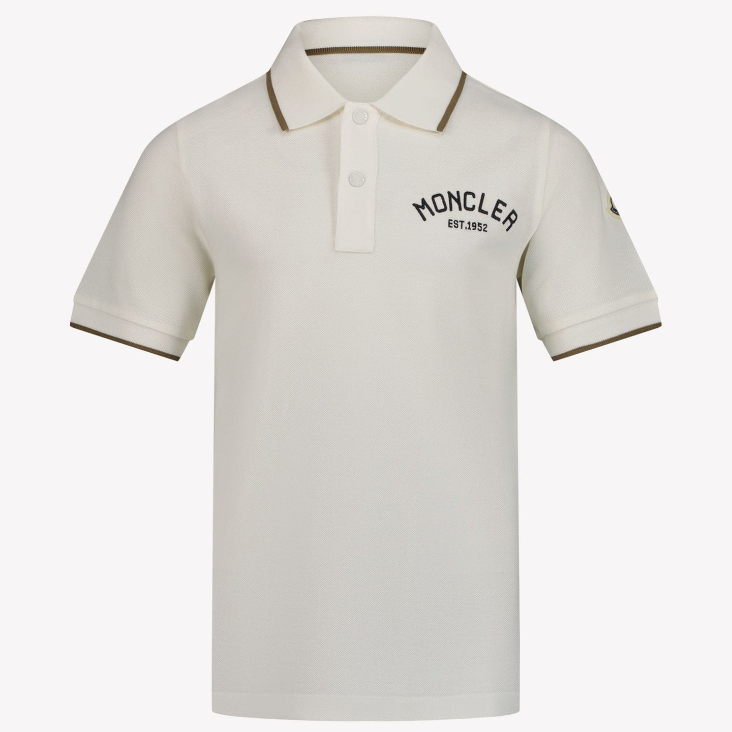 Moncler Jongens Polo Wit 4Y