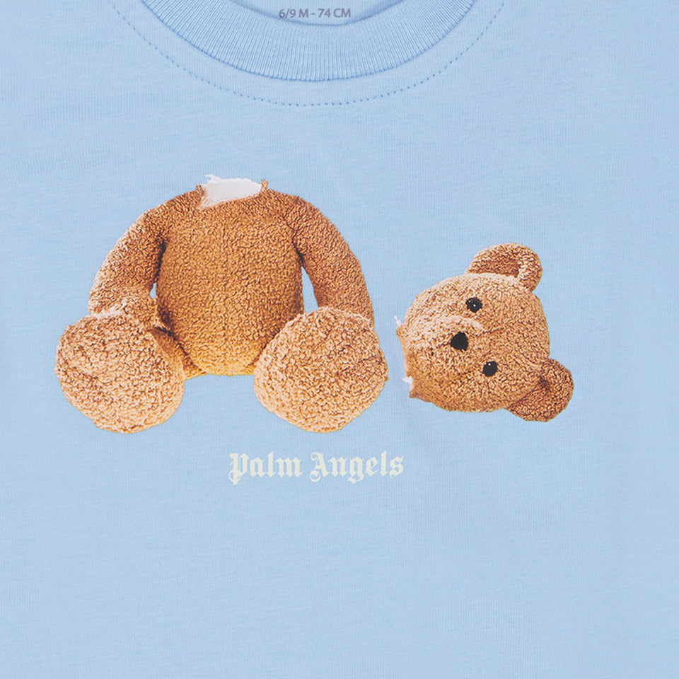 Palm Angels Baby Boys T-Shirt in Light Blue