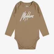 Malelions Baby Unisex Rompertje Beige