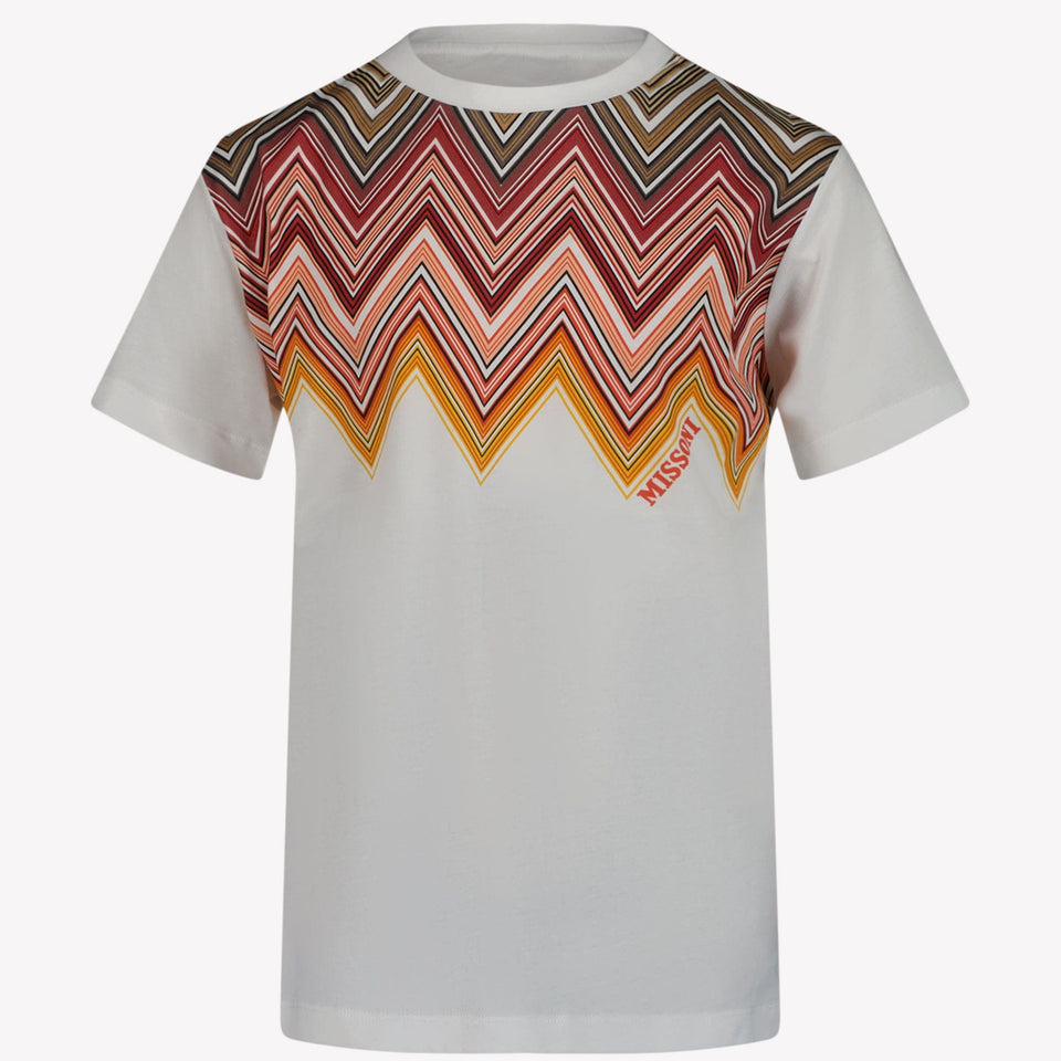 Missoni Kinder Jongens T-Shirt Wit 4Y