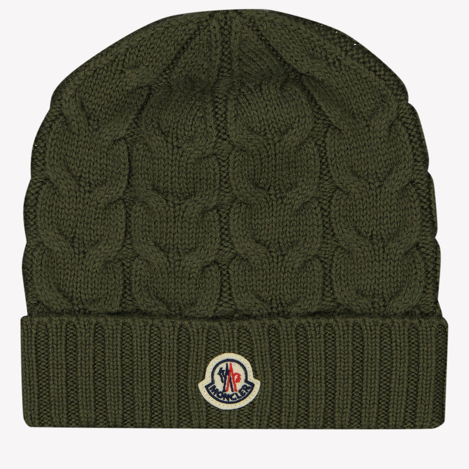 Moncler Unisex hat Dark Green