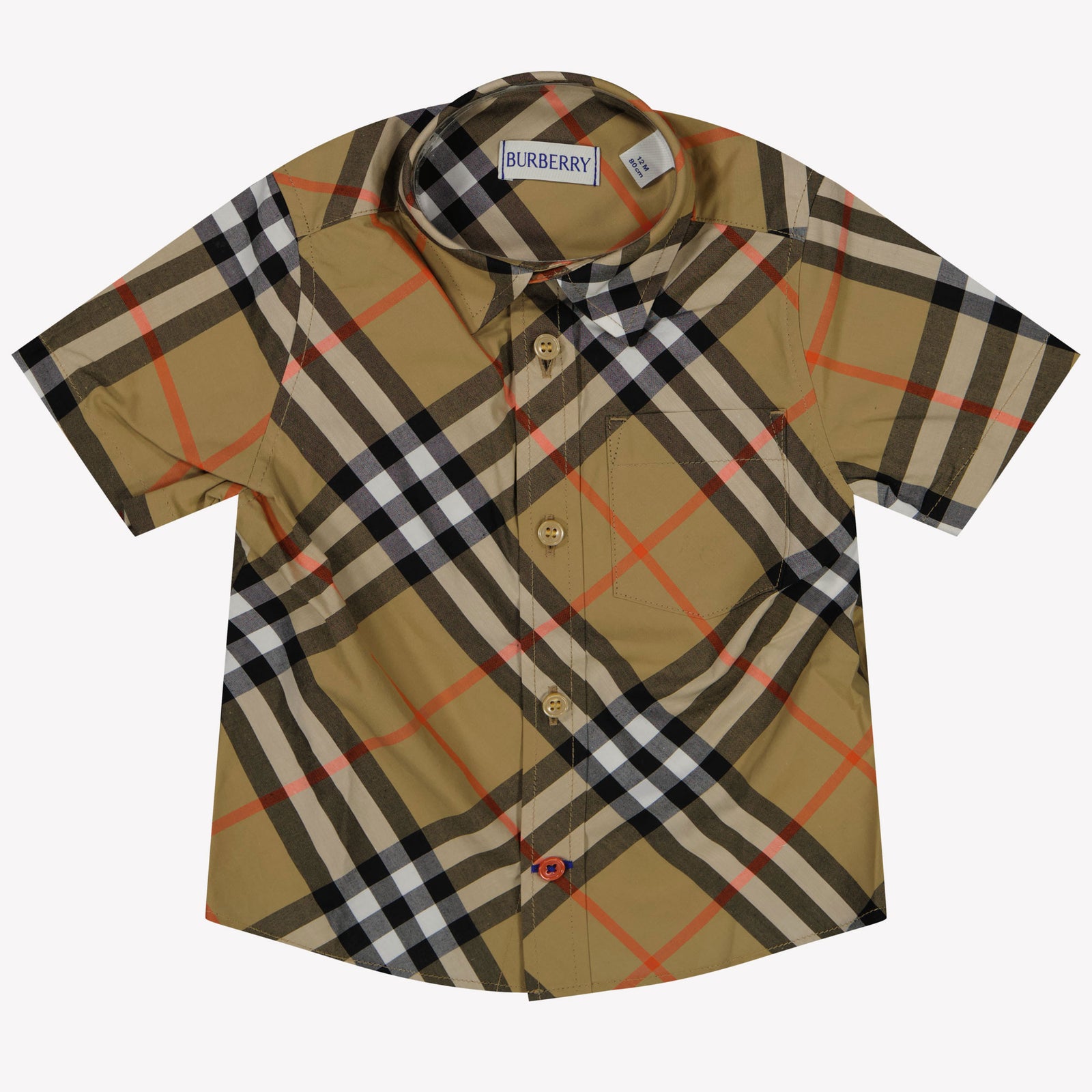 Burberry Oscar ss Baby Boys Blouse in Beige