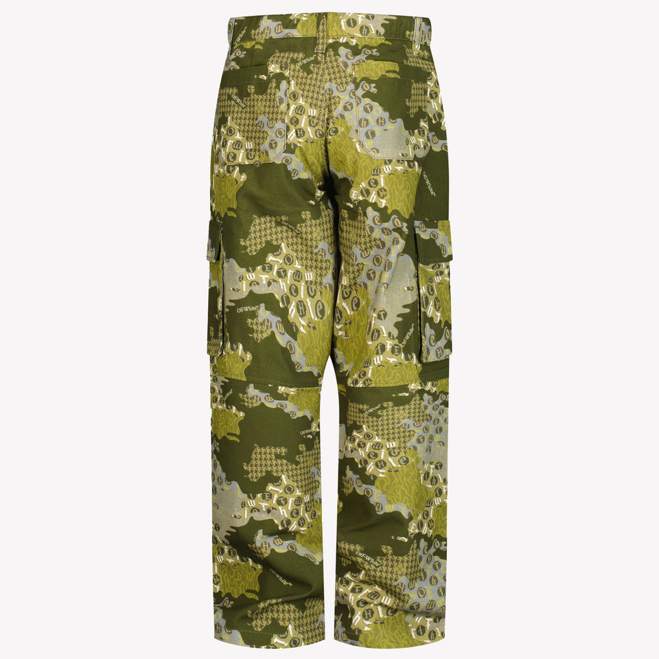 Off-White Boys Pants Army