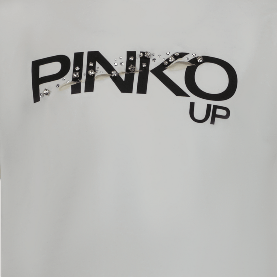 Pinko Kinder Meisjes T-Shirt Wit