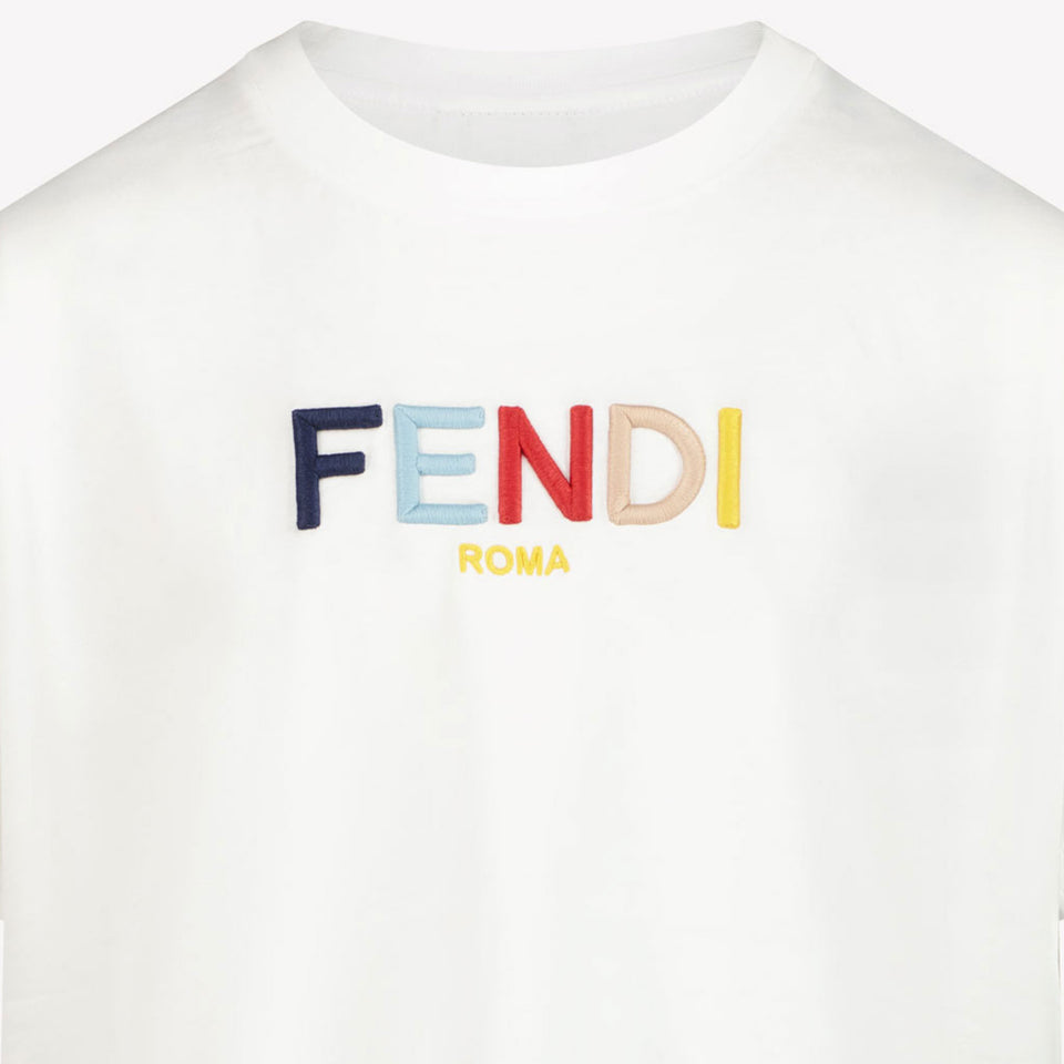 Fendi Kids Unisex T-shirt White