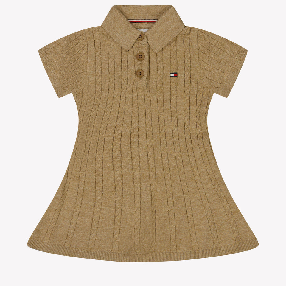 Tommy Hilfiger Baby Meisjes Jurk Camel