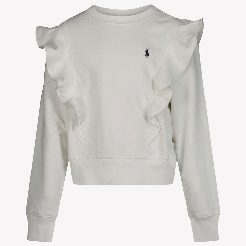 Ralph Lauren Kids Girls Sweater White