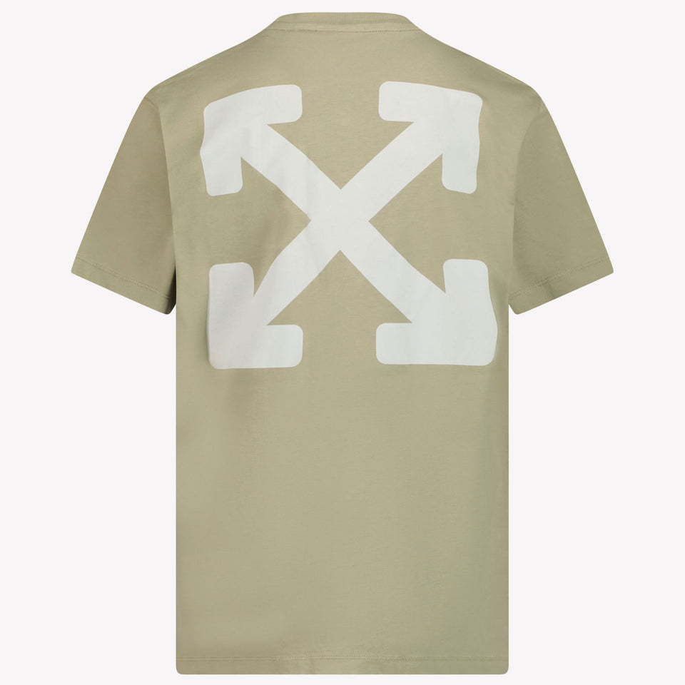 Off-White Children's boys in t-shirt Khaki