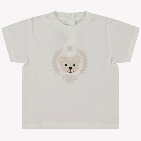 Fendi Baby Unisex T-shirt in White