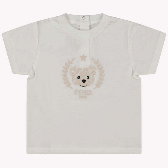 Fendi Baby Unisex T-shirt in White