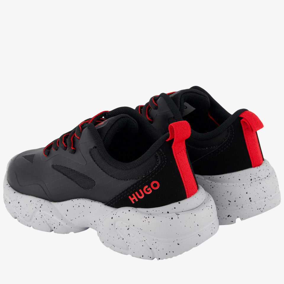 HUGO Jongens Sneakers Zwart