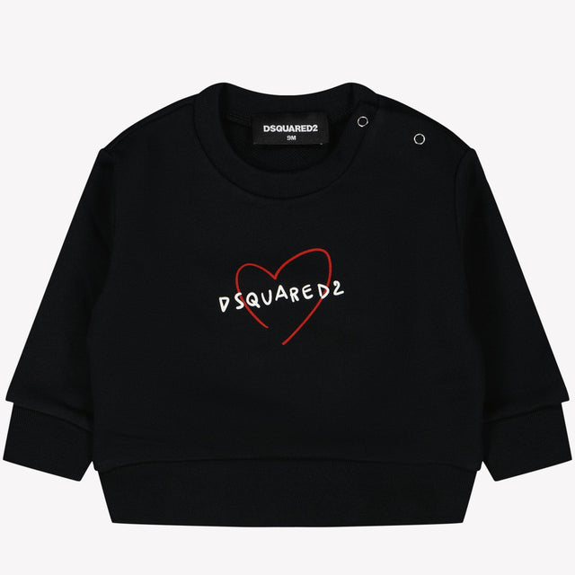 Dsquared2 Baby Meisjes Trui Zwart 3 mnd