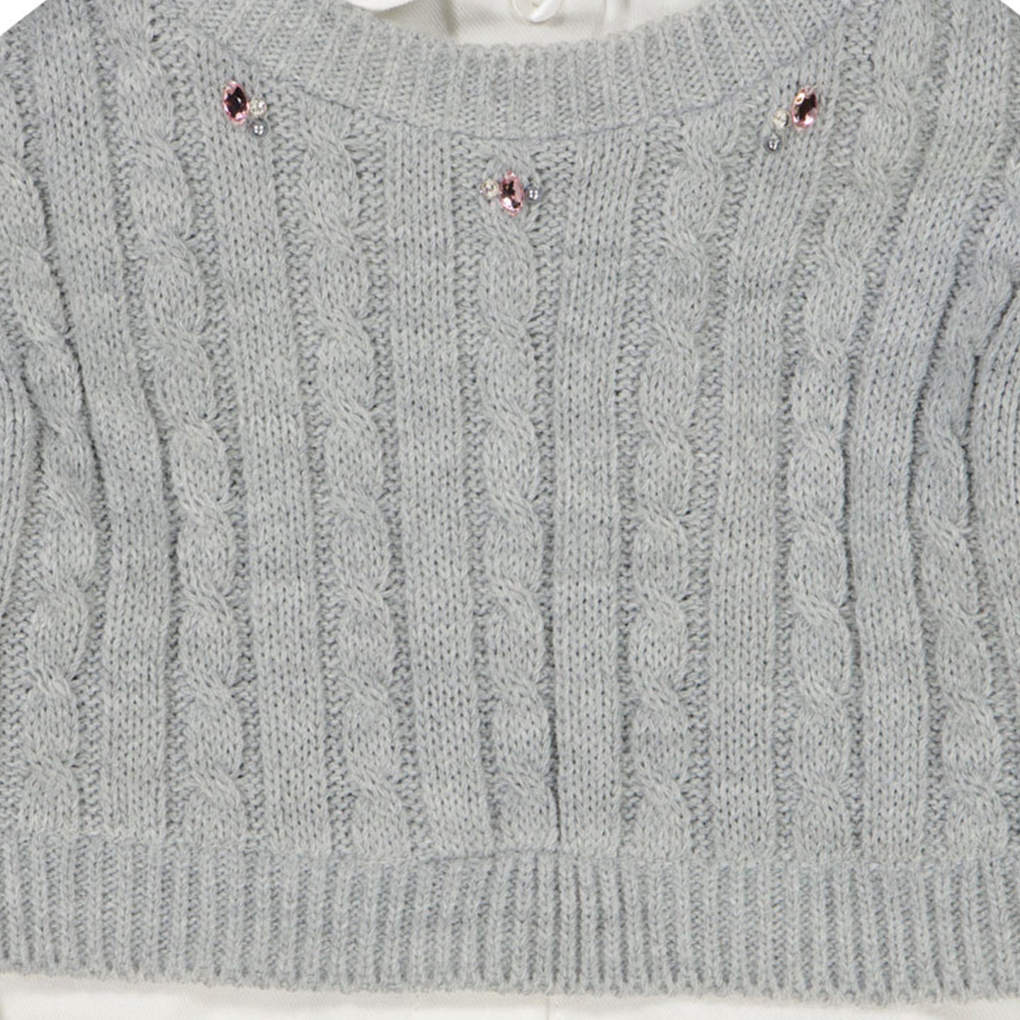 Lapin House Baby Girls Sweater Gray