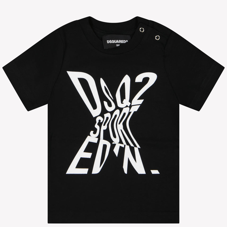 Dsquared2 Baby Jongens T-Shirt Zwart