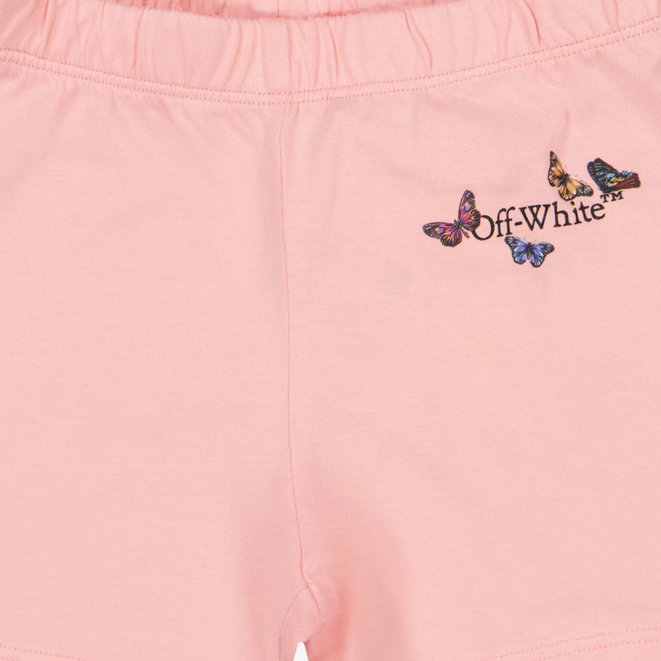 Off-White Baby Meisjes Shorts In Licht Roze