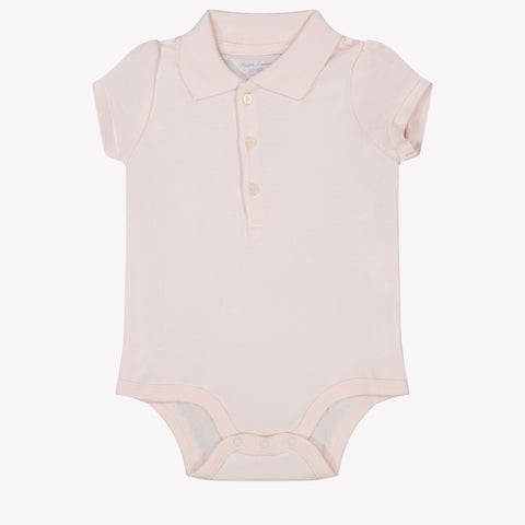 Ralph Lauren Baby Meisjes Rompertje In Licht Roze