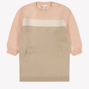 Chloé Baby Meisjes Jurk Beige