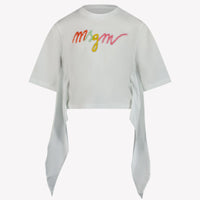 MSGM Kinder T-Shirt Wit 4Y