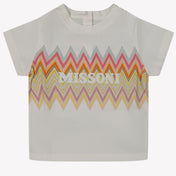 Missoni Baby Meisjes T-shirt Wit