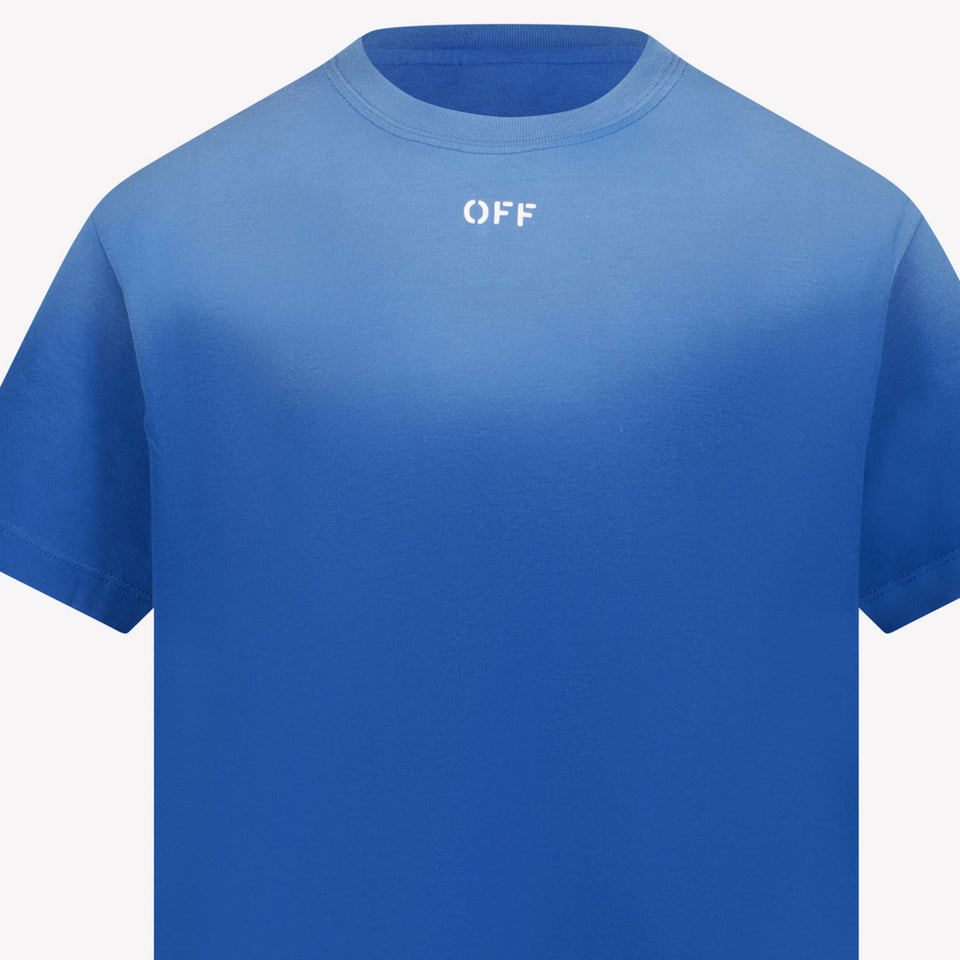 Off-White Kids Boys in T-Shirt Cobalt Blue