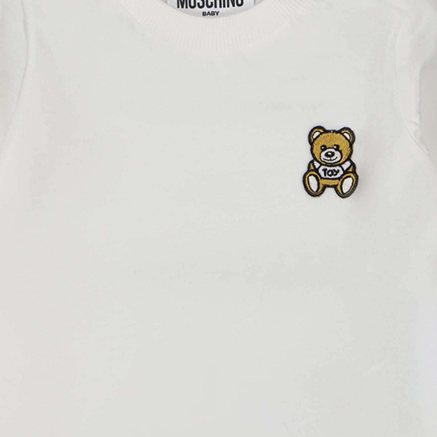 Moschino Baby Jongens T-shirt Off White 3/6