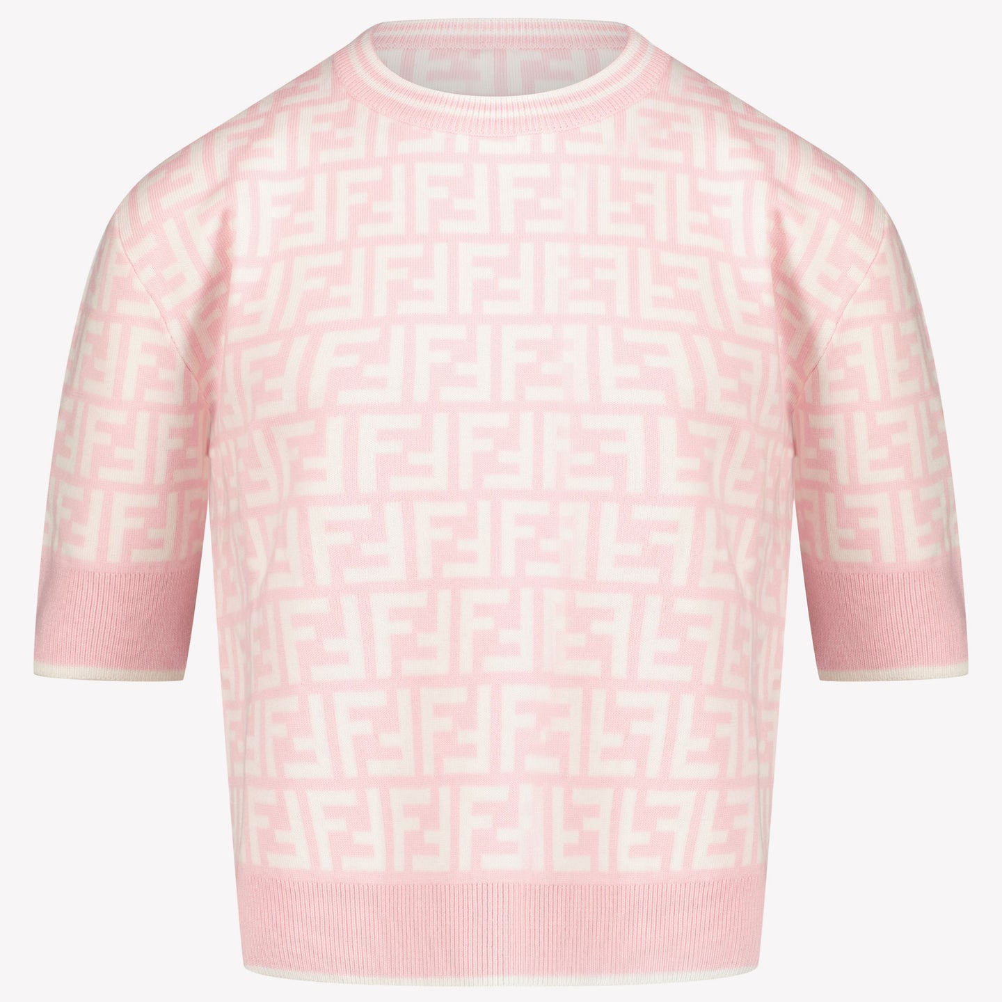 Fendi Kinder Meisjes T-Shirt Licht Roze