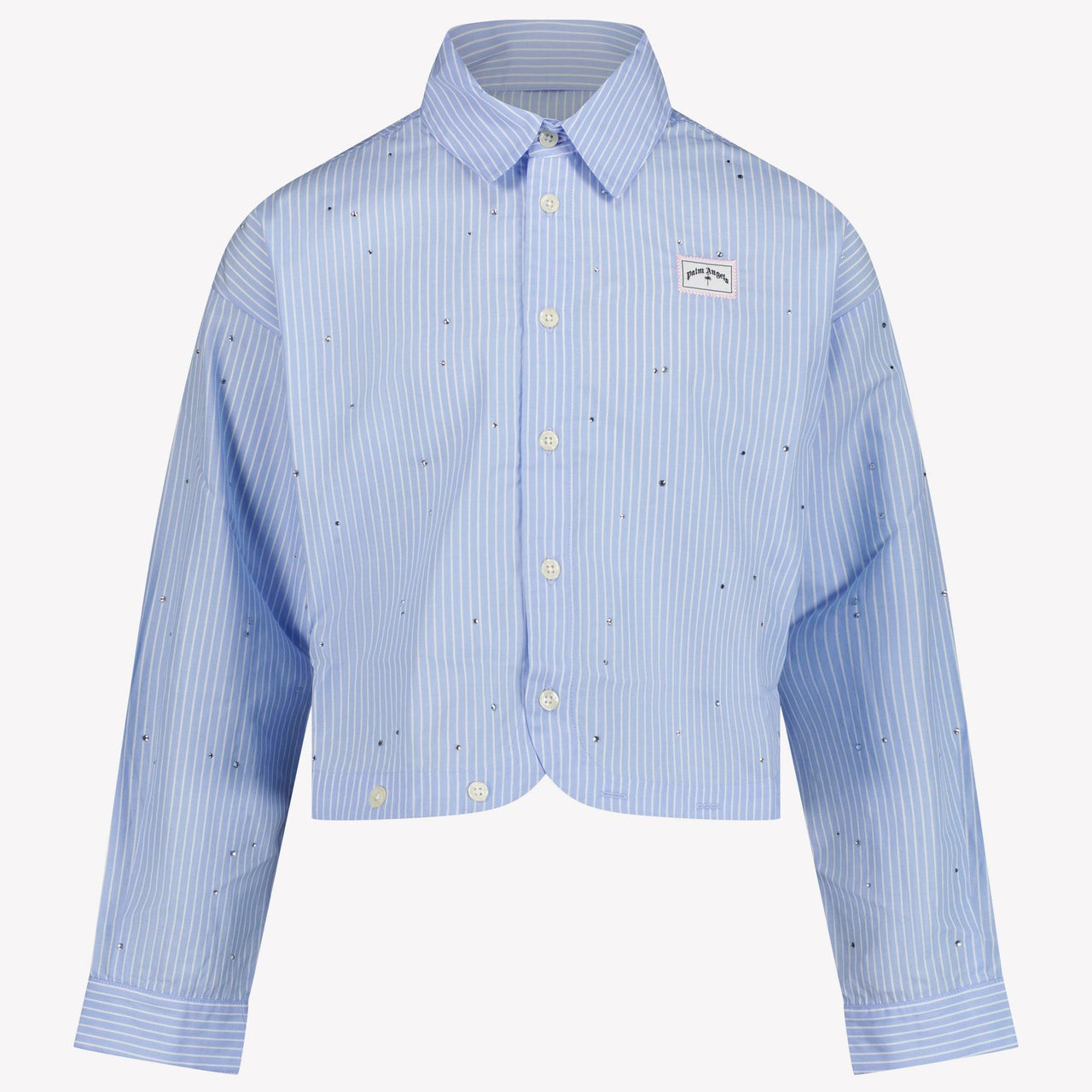 Palm Angels Kids Girls Blouse  Light Blue