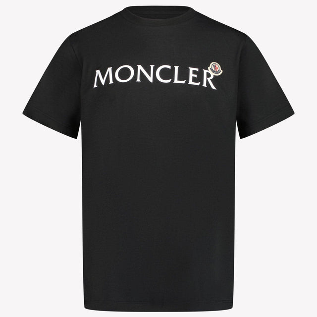 Moncler Kids Boys in T-Shirt Black