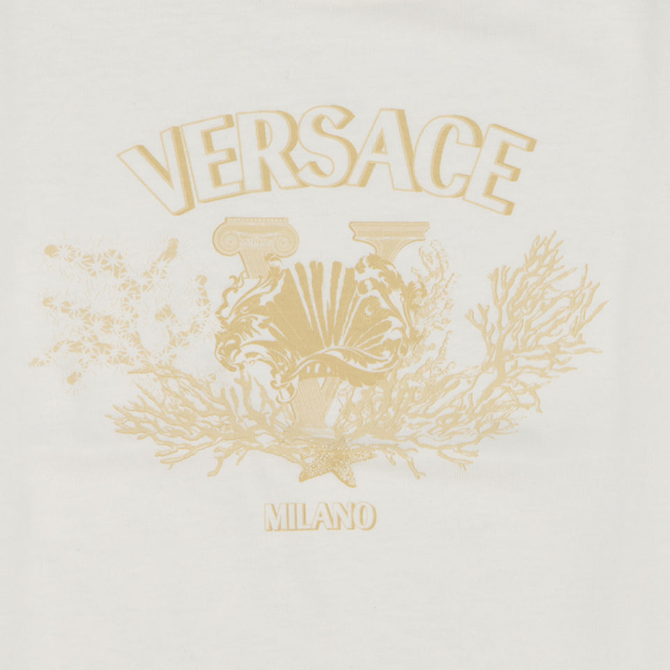 Versace Baby Unisex T-shirt Wit