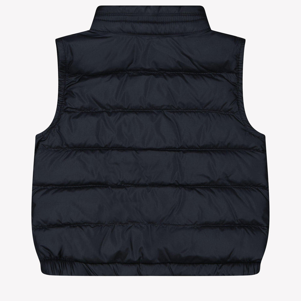 Moncler New Amaury Baby Boys Bodywarmer In Navy