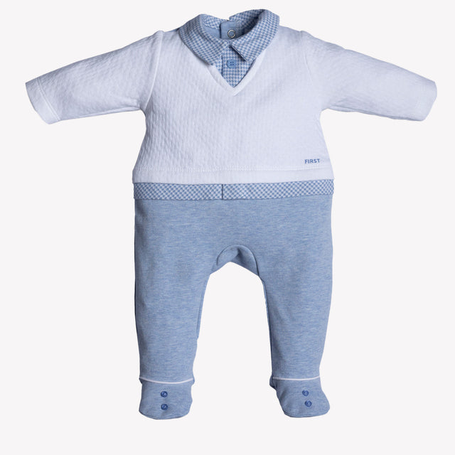 First Baby boys box suit Light Blue