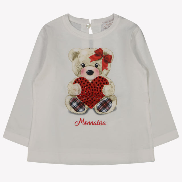 MonnaLisa Baby Meisjes T-shirt Off White