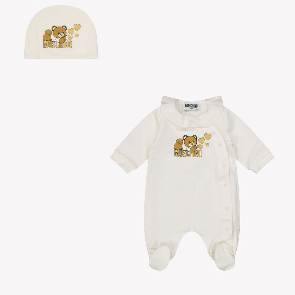 Moschino Baby girls box suit OffWhite