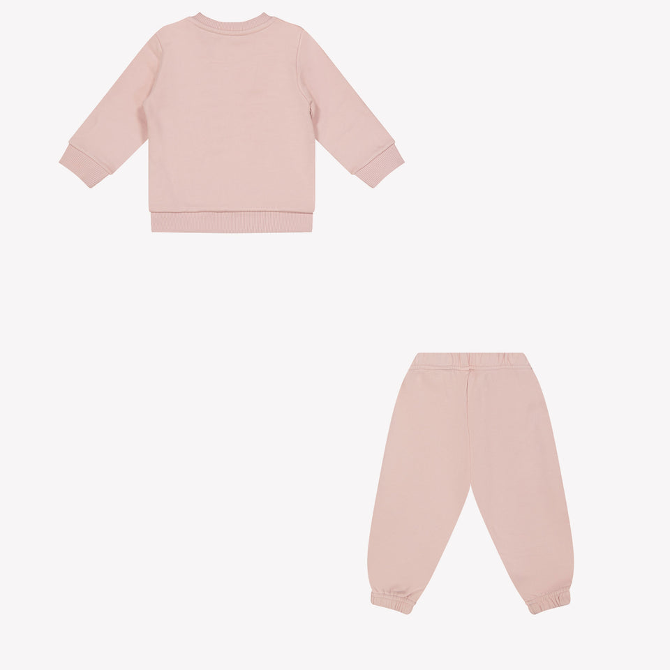 Off-White Baby girls jogging suit Light Pink