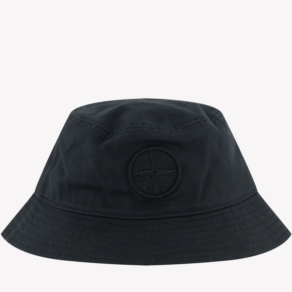 Stone Island Kinder Jongens Hoed Zwart 4Y