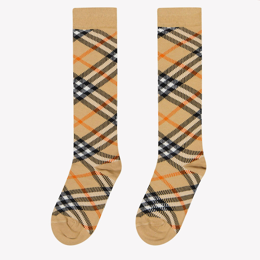 Burberry Knit Sock Kinder Unisex Sokken In Beige