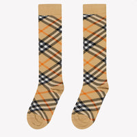 Burberry Knit Sock Kids Unisex Socks In Beige