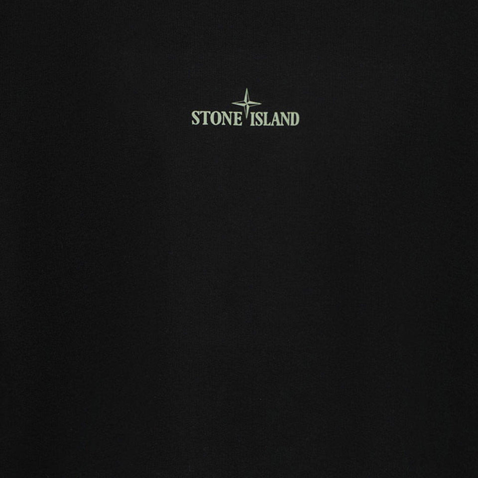 Stone Island Kids Boys Sweater in Black