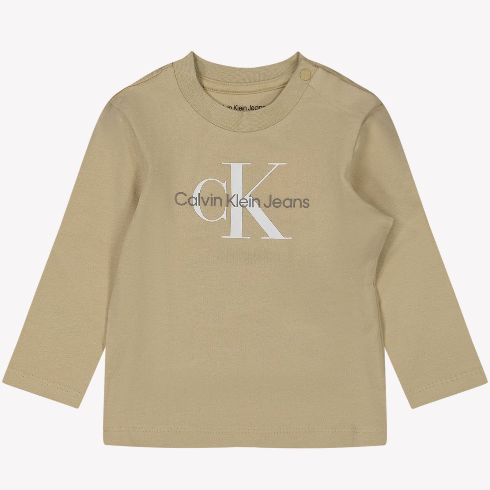 Calvin Klein Baby Jongens T-shirt Beige 68