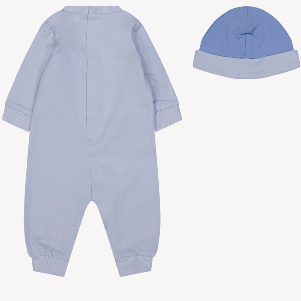 Kenzo Kids Baby boys box suit Light Blue